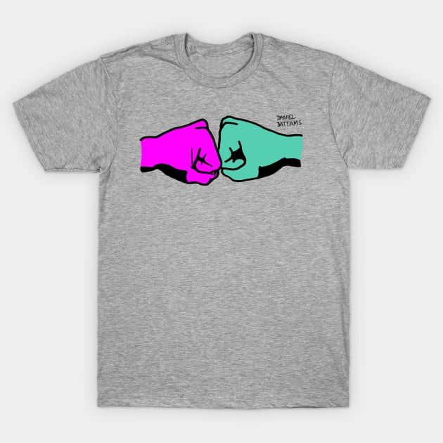 Fist Bump T-Shirt by DanielBattams